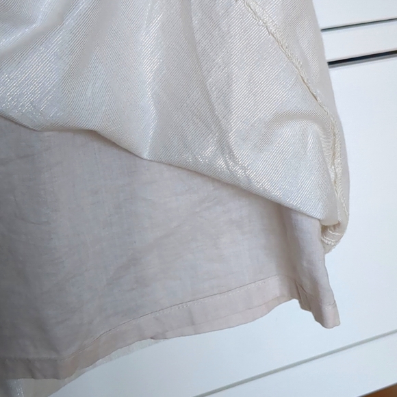 Sz 4 Armani Exchange Gold Metallic Mini Dress - Picture 6 of 7